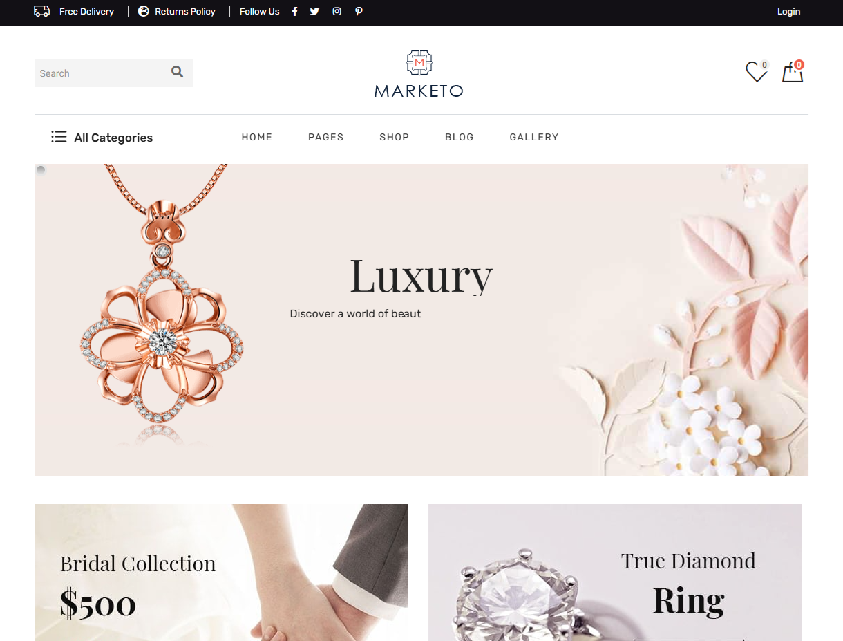 Web Design For Jewelry Shop